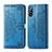 Funda de Cuero Cartera con Soporte Patron de Moda Carcasa para Sony Xperia L4 Azul