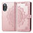 Funda de Cuero Cartera con Soporte Patron de Moda Carcasa para Xiaomi Poco F3 GT 5G Oro Rosa