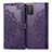 Funda de Cuero Cartera con Soporte Patron de Moda Carcasa para Xiaomi Poco M3 Morado