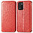 Funda de Cuero Cartera con Soporte Patron de Moda Carcasa S01D para Oppo K9S 5G Rojo