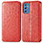 Funda de Cuero Cartera con Soporte Patron de Moda Carcasa S01D para Samsung Galaxy M52 5G Rojo