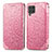 Funda de Cuero Cartera con Soporte Patron de Moda Carcasa S01D para Samsung Galaxy M62 4G Oro Rosa