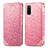 Funda de Cuero Cartera con Soporte Patron de Moda Carcasa S01D para Samsung Galaxy S20 5G Oro Rosa