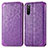 Funda de Cuero Cartera con Soporte Patron de Moda Carcasa S01D para Sony Xperia 10 III Morado