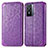 Funda de Cuero Cartera con Soporte Patron de Moda Carcasa S01D para Vivo Y76 5G Morado