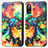 Funda de Cuero Cartera con Soporte Patron de Moda Carcasa S02D para Sony Xperia Ace II Multicolor