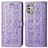 Funda de Cuero Cartera con Soporte Patron de Moda Carcasa S03D para Motorola Moto G Stylus (2021) Morado