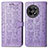 Funda de Cuero Cartera con Soporte Patron de Moda Carcasa S03D para OnePlus Ace 2 Pro 5G Morado