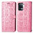 Funda de Cuero Cartera con Soporte Patron de Moda Carcasa S03D para Oppo A94 4G Rosa