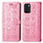 Funda de Cuero Cartera con Soporte Patron de Moda Carcasa S03D para Oppo Reno6 Z 5G Rosa