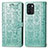 Funda de Cuero Cartera con Soporte Patron de Moda Carcasa S03D para Oppo Reno6 Z 5G Verde