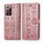 Funda de Cuero Cartera con Soporte Patron de Moda Carcasa S03D para Samsung Galaxy Note 20 Ultra 5G Rosa