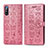 Funda de Cuero Cartera con Soporte Patron de Moda Carcasa S03D para Sony Xperia L4 Rosa