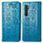 Funda de Cuero Cartera con Soporte Patron de Moda Carcasa S03D para Xiaomi Mi Note 10 Lite Azul