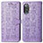 Funda de Cuero Cartera con Soporte Patron de Moda Carcasa S03D para Xiaomi Poco F3 GT 5G Morado