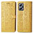 Funda de Cuero Cartera con Soporte Patron de Moda Carcasa S03D para Xiaomi Poco X4 GT 5G Amarillo