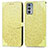 Funda de Cuero Cartera con Soporte Patron de Moda Carcasa S04D para Motorola Moto Edge 20 5G Amarillo