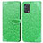 Funda de Cuero Cartera con Soporte Patron de Moda Carcasa S04D para Oppo A74 4G Verde