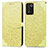 Funda de Cuero Cartera con Soporte Patron de Moda Carcasa S04D para Oppo K9S 5G Amarillo