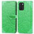 Funda de Cuero Cartera con Soporte Patron de Moda Carcasa S04D para Oppo Reno6 Z 5G Verde