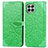 Funda de Cuero Cartera con Soporte Patron de Moda Carcasa S04D para Samsung Galaxy M53 5G Verde