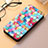 Funda de Cuero Cartera con Soporte Patron de Moda Carcasa S04D para Samsung Galaxy S21 Ultra 5G Vistoso