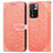 Funda de Cuero Cartera con Soporte Patron de Moda Carcasa S04D para Xiaomi Redmi Note 11 Pro+ Plus 5G Naranja