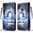 Funda de Cuero Cartera con Soporte Patron de Moda Carcasa Y02B para Samsung Galaxy M01s Azul Real