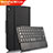 Funda de Cuero Cartera con Teclado para Huawei MediaPad M3 Lite 10.1 BAH-W09 Negro