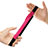 Funda de Cuero Elastico del Pluma Desmontable P03 para Apple Pencil Apple iPad Pro 10.5 Rosa Roja