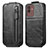 Funda de Cuero Flip para Samsung Galaxy M13 5G Negro