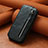 Funda de Cuero Flip S01D para Xiaomi Poco C40 Negro