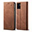 Funda de pano Cartera con Soporte B01S para Vivo V23e 5G Marron