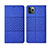 Funda de pano Cartera con Soporte H01 para Apple iPhone 11 Pro Azul