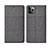 Funda de pano Cartera con Soporte H01 para Apple iPhone 11 Pro Gris