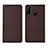 Funda de pano Cartera con Soporte H01 para Huawei P30 Lite New Edition Marron