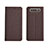 Funda de pano Cartera con Soporte H01 para Samsung Galaxy A90 4G Marron