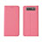 Funda de pano Cartera con Soporte H01 para Samsung Galaxy A90 4G Rosa