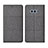 Funda de pano Cartera con Soporte H01 para Samsung Galaxy S10e Gris