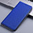 Funda de pano Cartera con Soporte H12P para Apple iPhone 12 Mini Azul