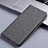 Funda de pano Cartera con Soporte H12P para Apple iPhone 12 Pro Max Gris