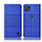 Funda de pano Cartera con Soporte H12P para Motorola Moto G50 5G Azul