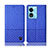 Funda de pano Cartera con Soporte H12P para Oppo A58x 5G Azul