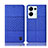 Funda de pano Cartera con Soporte H12P para Oppo Reno8 Pro 5G Azul