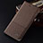 Funda de pano Cartera con Soporte H12P para Samsung Galaxy A21s Marron