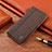 Funda de pano Cartera con Soporte H12P para Samsung Galaxy Note 20 5G Marron