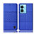 Funda de pano Cartera con Soporte H13P para Oppo A58x 5G Azul