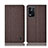 Funda de pano Cartera con Soporte H13P para Oppo K9X 5G Marron