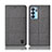 Funda de pano Cartera con Soporte H13P para Oppo Reno6 5G Gris