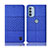Funda de pano Cartera con Soporte H14P para Motorola Moto G41 Azul